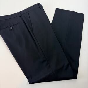 Banana Republic Marzotto Dress Pants 34/32 Black Wool